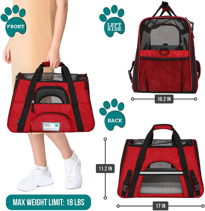 Transportín para mascotas, ideal para gatos y perros pequeños. - Image 2